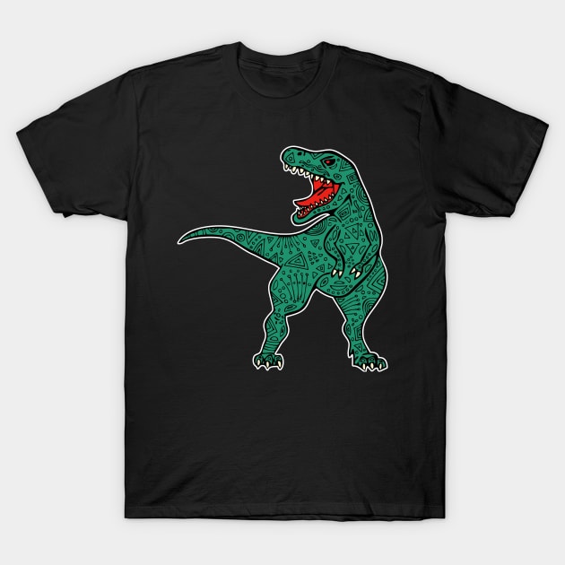 Tattooed T-Rex #2 T-Shirt by RockettGraph1cs